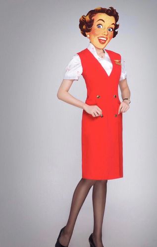 全新正品深航空姐乘务长制制服夏装连衣裙无袖连衣裙