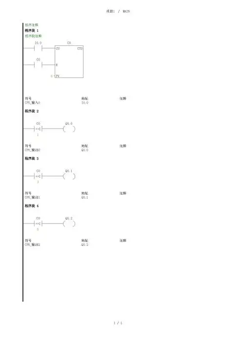 西门子plc一个按钮依次控制三盏灯的亮与灭plc梯形图