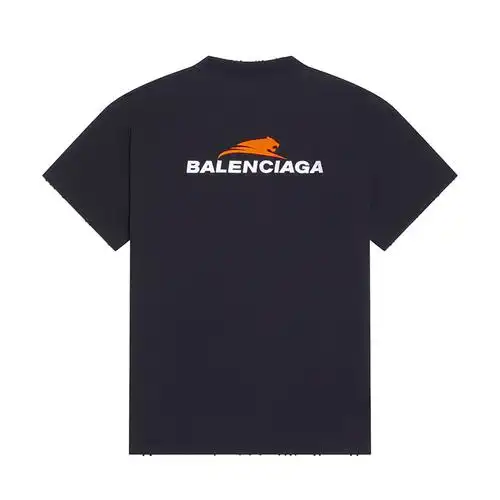 balenciaga巴黎世家22年早春新款虎年系列女士黑色纯棉短袖t恤衫黑色