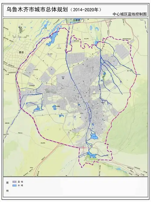 乌鲁木齐市城市规划图(2015年4月10日公布)
