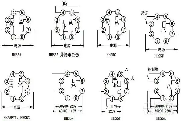 数显时间继电器接线图及相关介绍