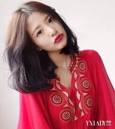 韩式中分卷发中发图片4款韩式中分打造气质女神