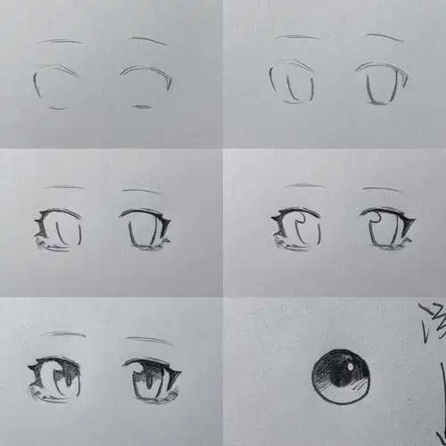 自我流眼睛绘画过程