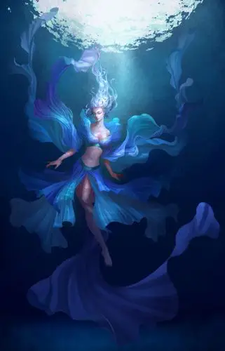 (古风美人 . 人鱼) 绘师:qjjy117