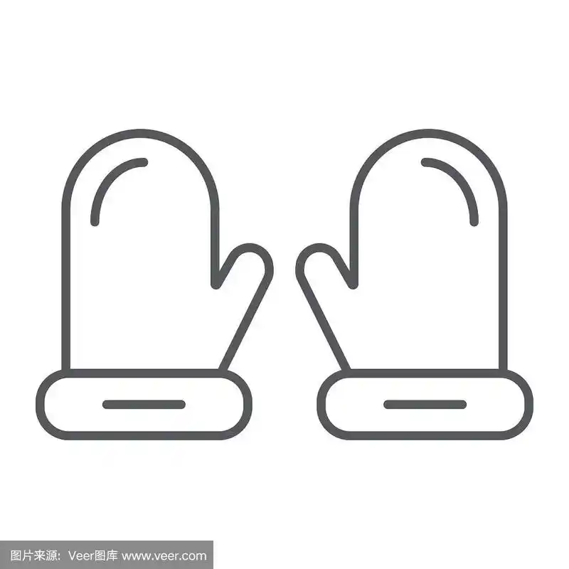 手套细线标志服装和时尚冬季