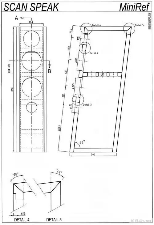 论坛 69 论坛技术讨论专区 69 音箱diy论坛 69 5寸落地箱图纸