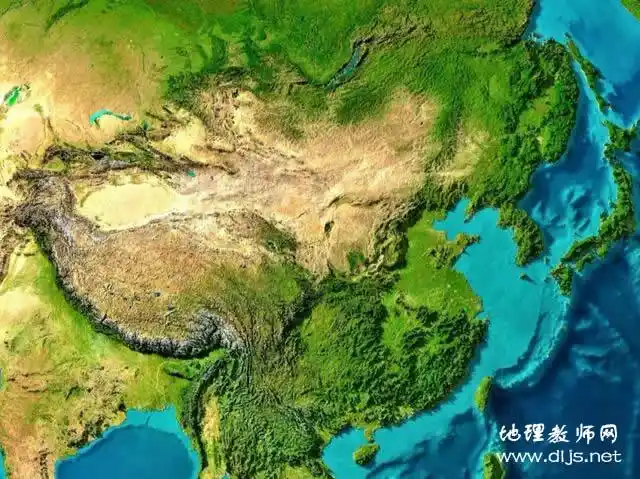 超强立体感的中国地形图_中国地图_初高中地理网