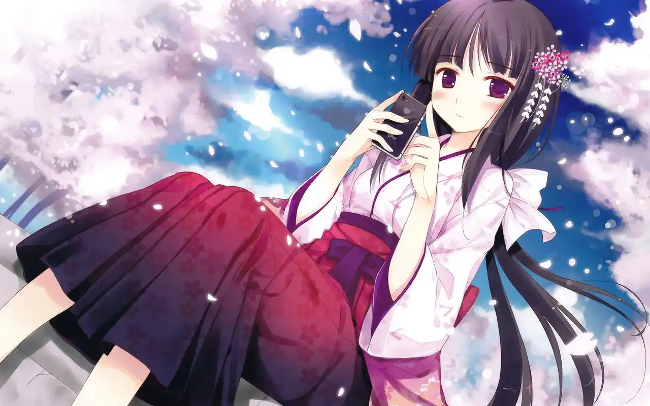 精选动漫美少女可爱娇羞萌妹子治愈系图片电脑桌面壁纸高清