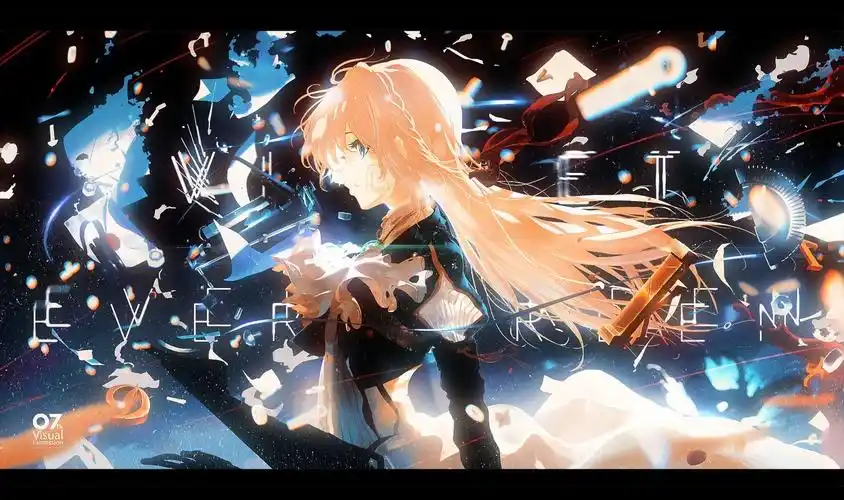 小提琴花园插画图片壁纸