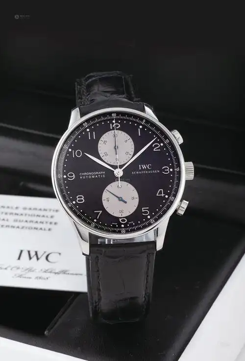 0031 万国"portuguese - chronograph"精钢 自动 小秒针 皮带计时秒表