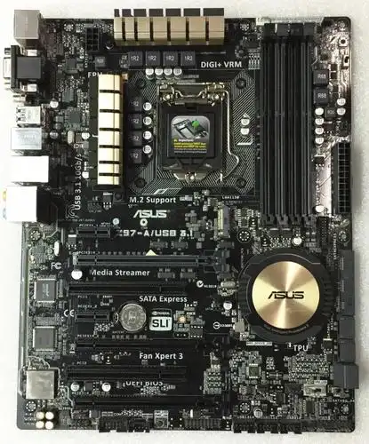 asus/华硕 z97-a/usb3.1主板1150 ddr3支持超频 i54590 e3 m2接口