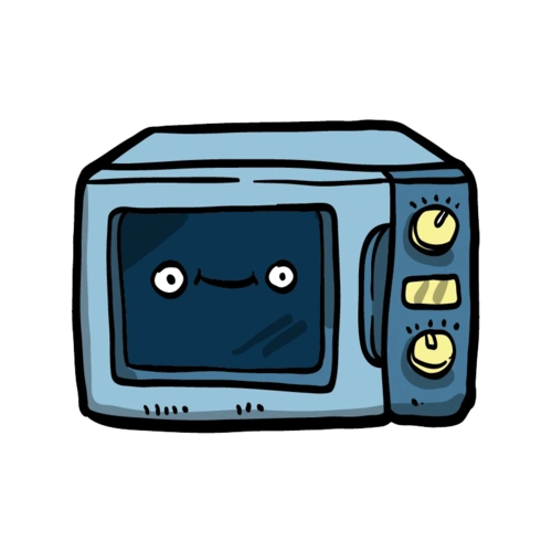 卡通卡通手绘微波炉