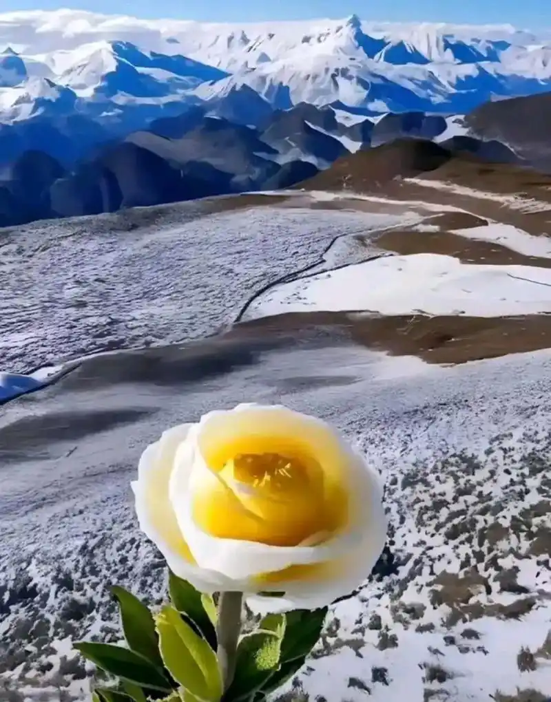 今见90吉祥如意90和和美美90连连鸿运97冰山之巅美人雪莲花