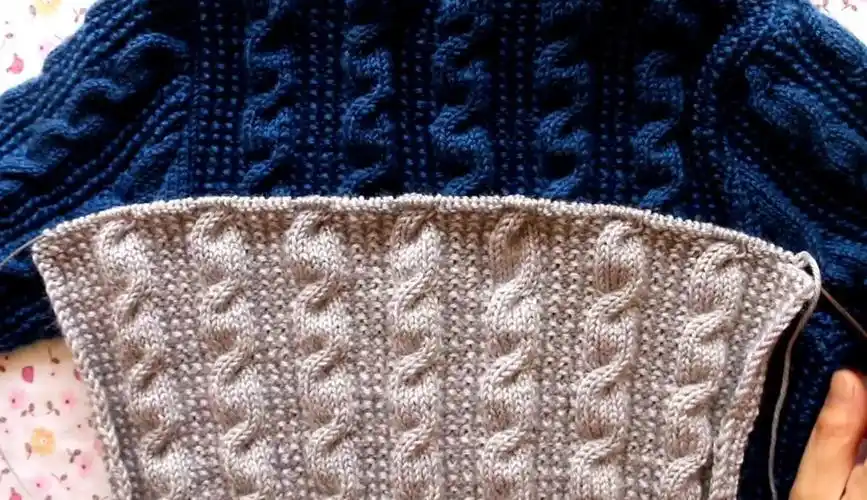 【余姐教你学编织】套头圆领麻花毛衣手工编织视频教程四,后片夹上的