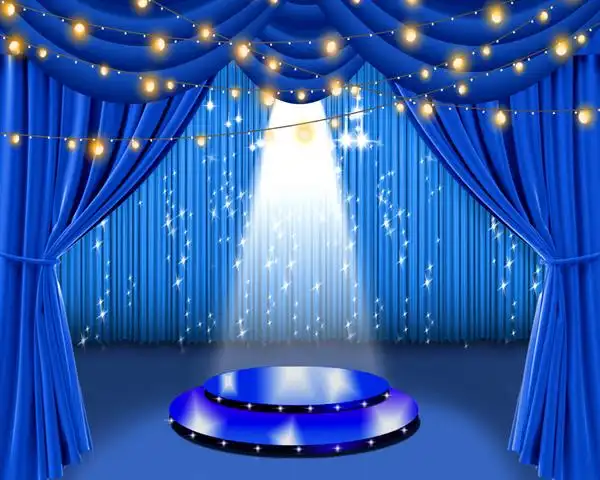 直播间背景布背景布主播整幅无接缝3d口才演讲新闻直播背景高清立体