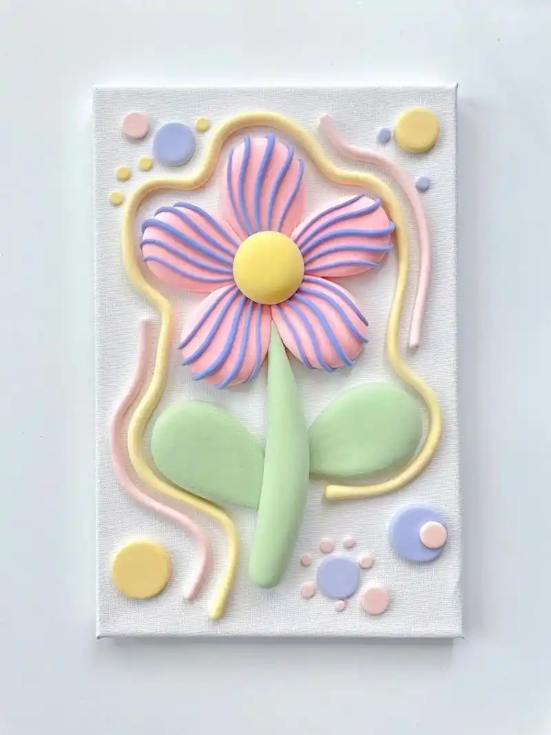 超轻粘土|花花装饰画95909997 97999095 7415