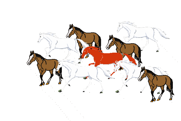 【制作素材】gif格式各种奔跑的马 - 秋思梦景 - 秋思梦景博客
