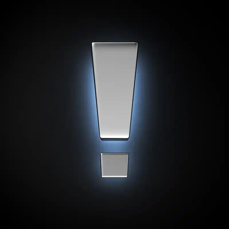 夜光惊叹号,感叹号标记与黑色背景上的背光灯效果