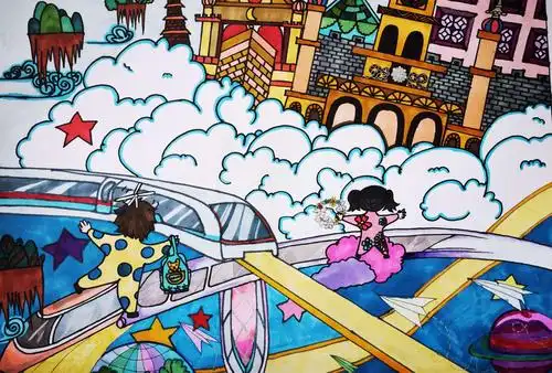 六年级七班 曲曼宁《未来城市》