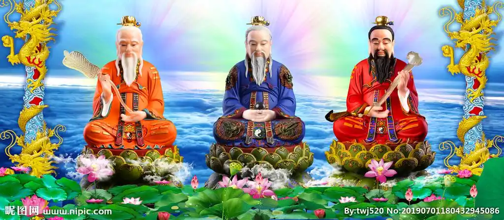 道教三清设计图__传统文化_文化艺术_设计图库_昵图网nipic.com