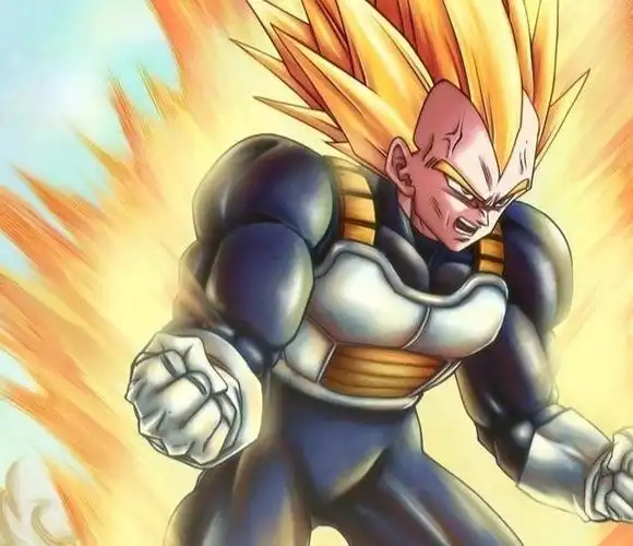 为了对抗人造人,贝吉塔在三年期间终于变成了超级赛亚人了