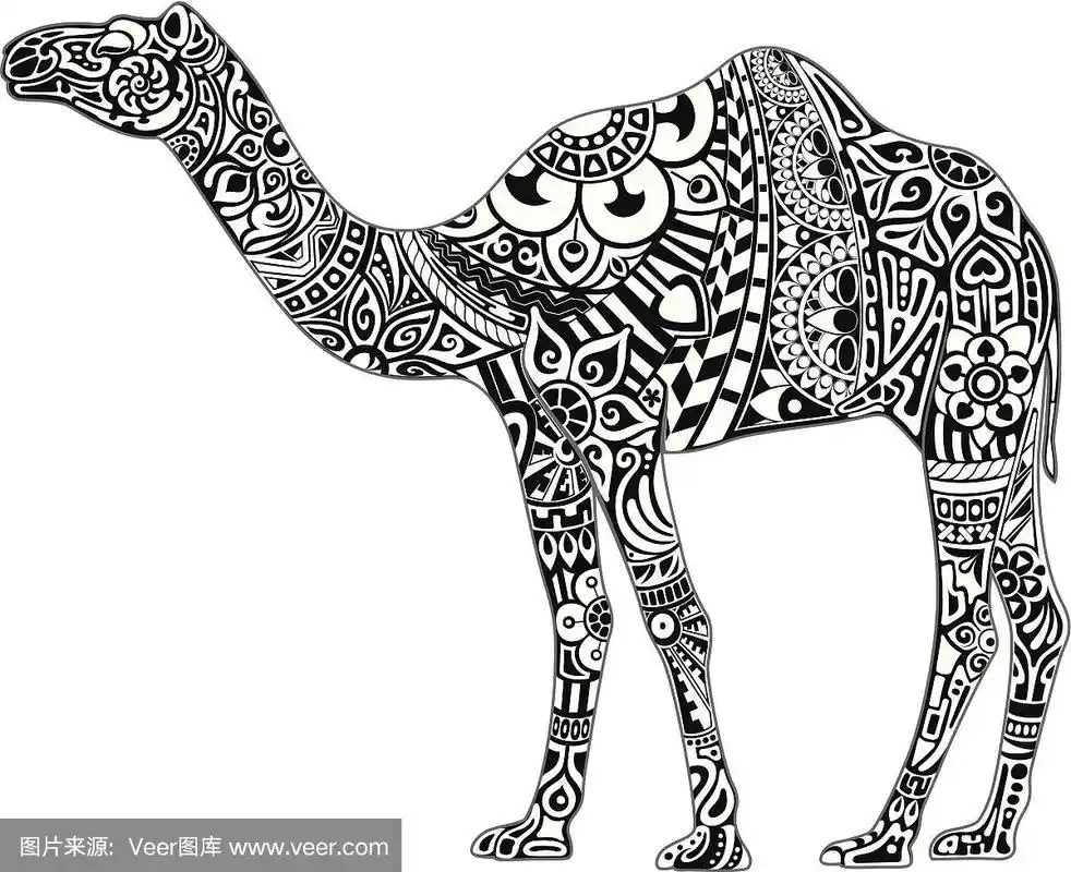 驼色的黑白装饰