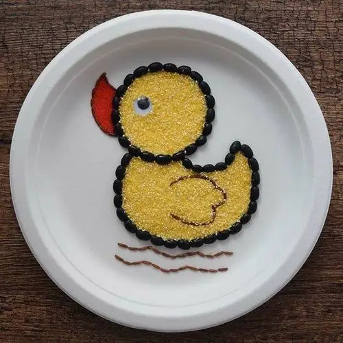 五年级美术——"五谷"画