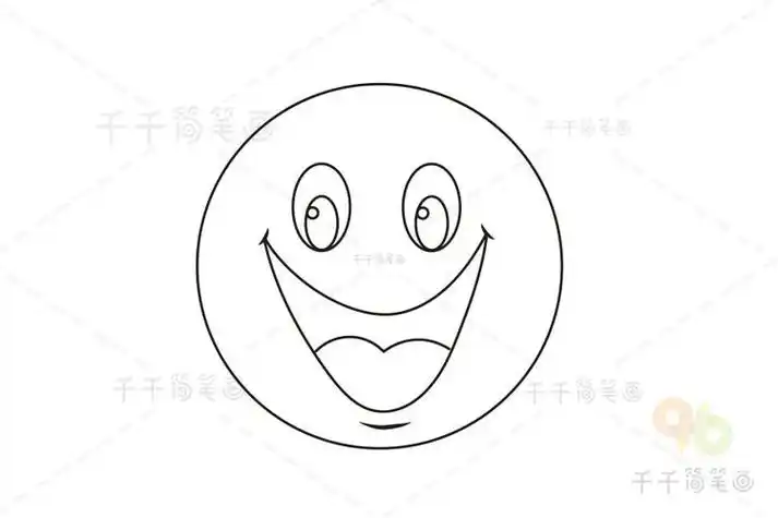大笑的简笔画