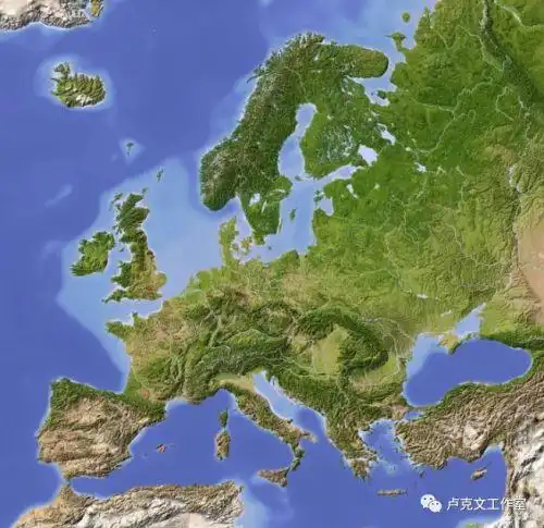 将西欧割裂成一个个小块,仅有的平原在法国西北,中欧波德,英国南部