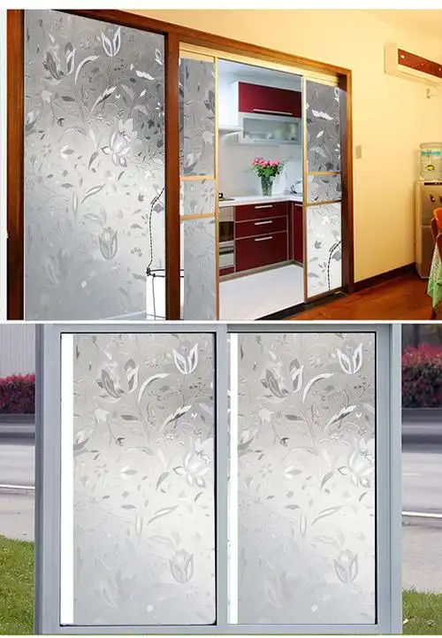 窗花纸窗贴磨砂贴纸卫生间透光不透明浴室玻璃纸遮光窗户贴膜竹.