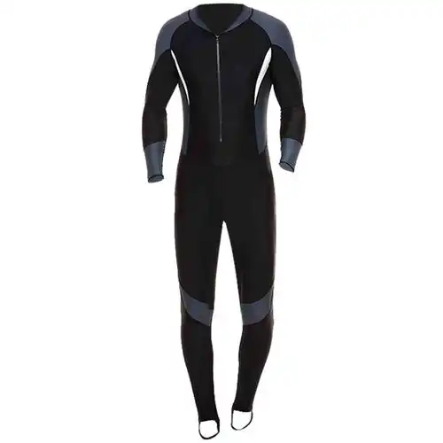 潜水服男士连体长袖全身防水母保暖防晒速干游泳衣大码冲浪浮潜服