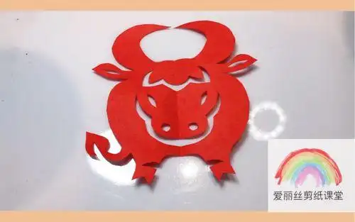 生肖牛对折剪纸步骤 手工剪纸图片大全简单-蒲城教育文学网