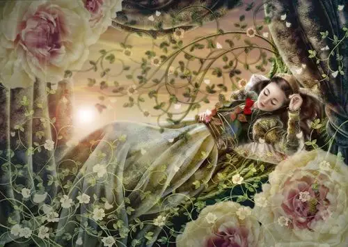 唯美,动漫,卡通,乐活壁纸睡美人