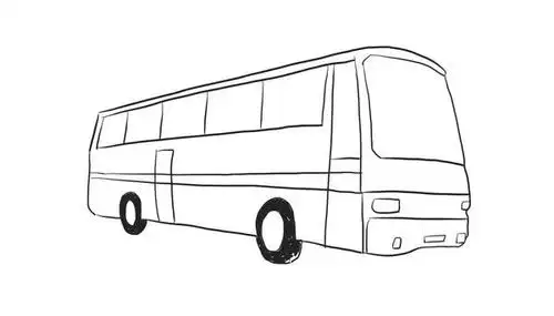 大巴车简笔画