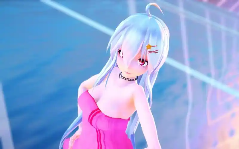 【mmd】onegai darling 粉色浴衣的弱音姐姐,浴巾怎么还不掉下来呐