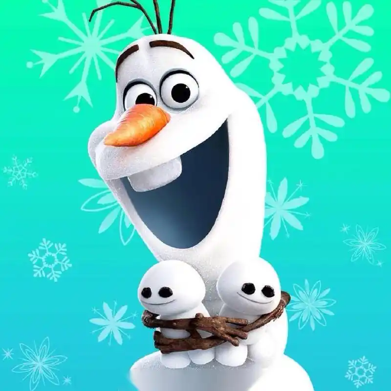 雪宝其实象征着是艾莎与安娜,姊妹童年的记忆与相处的情谊.