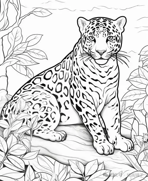 猎豹手绘线稿资料,临摹学画