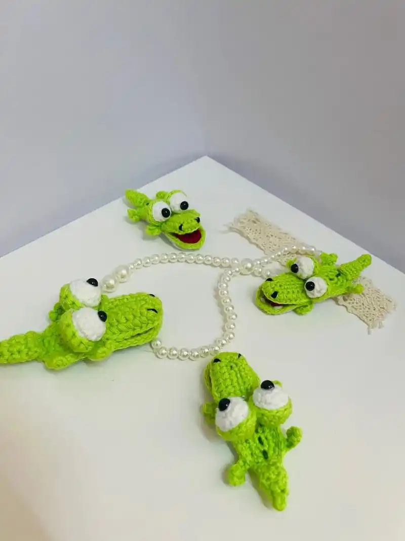 我的鳄鱼94很可爱哦.#钩织发卡头饰 - 抖音