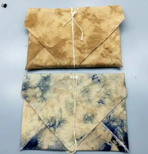 把扎染做成产品扎染信封包