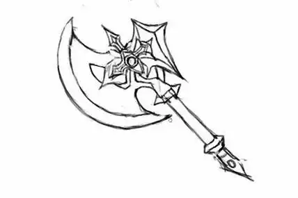 小房子简笔画动漫兵器枪简笔画儿童简笔画现代武器武器之大宝剑上色简