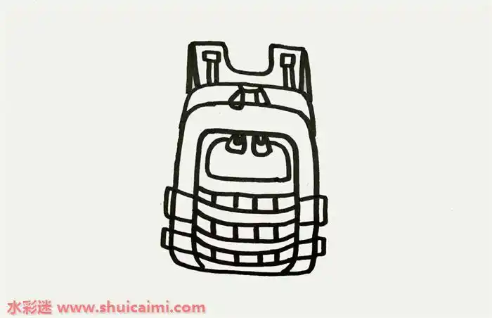 绝地求生三级包怎么画绝地求生三级包简笔画漂亮卡通