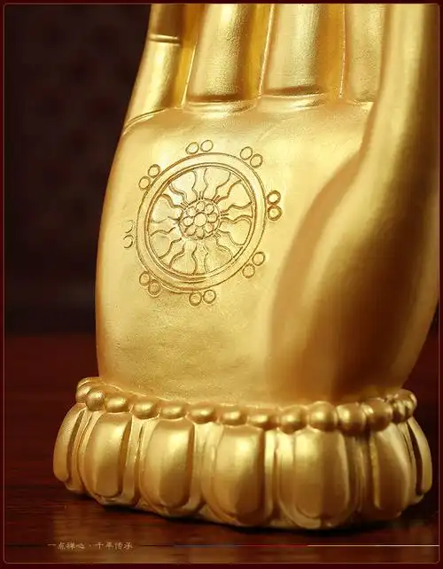 戴玉堂 祥云莲花手陶瓷佛手金色如来神掌五指山只手遮天 家居饰品玄关