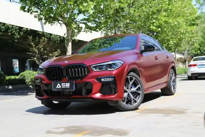 宝马x6全车改色贴膜pet罗曼尼红