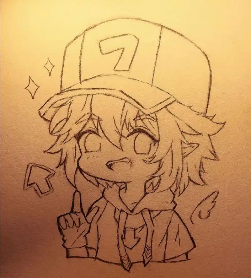 自信小孩凹凸世界人物手绘系列(不火就删) 可以充当做你的临摹素材么