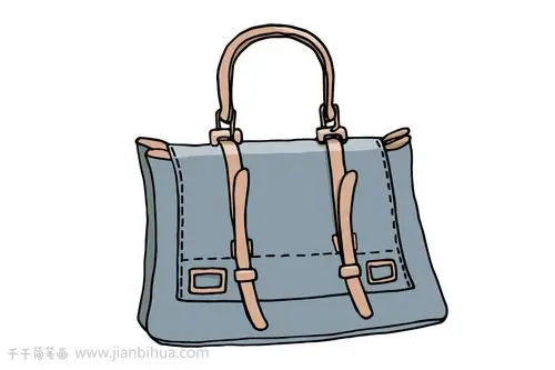 如何画女士包包简笔画