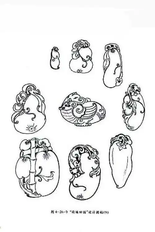 玉雕小件图稿_玉雕吧_百度贴吧