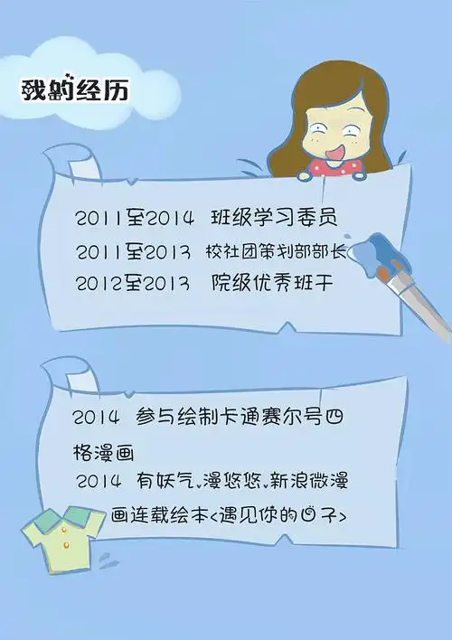 蘑菇小姐的手绘简历.