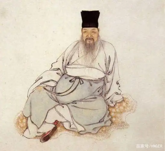 贴相关资料之前先说明一个情况:在明清文人有一种慕古(上衣下裳)打扮