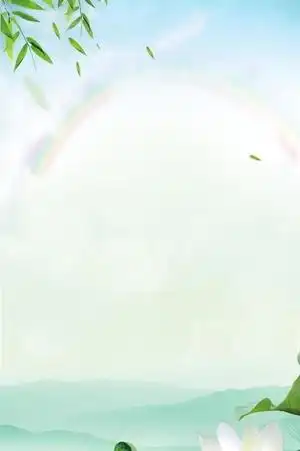 荷花背景淡雅word简历模板