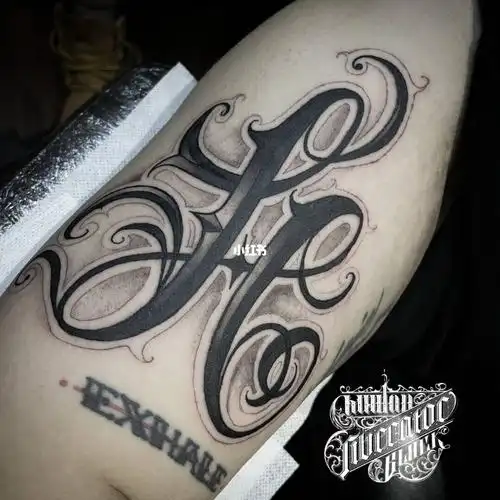 71大臂内侧字母h